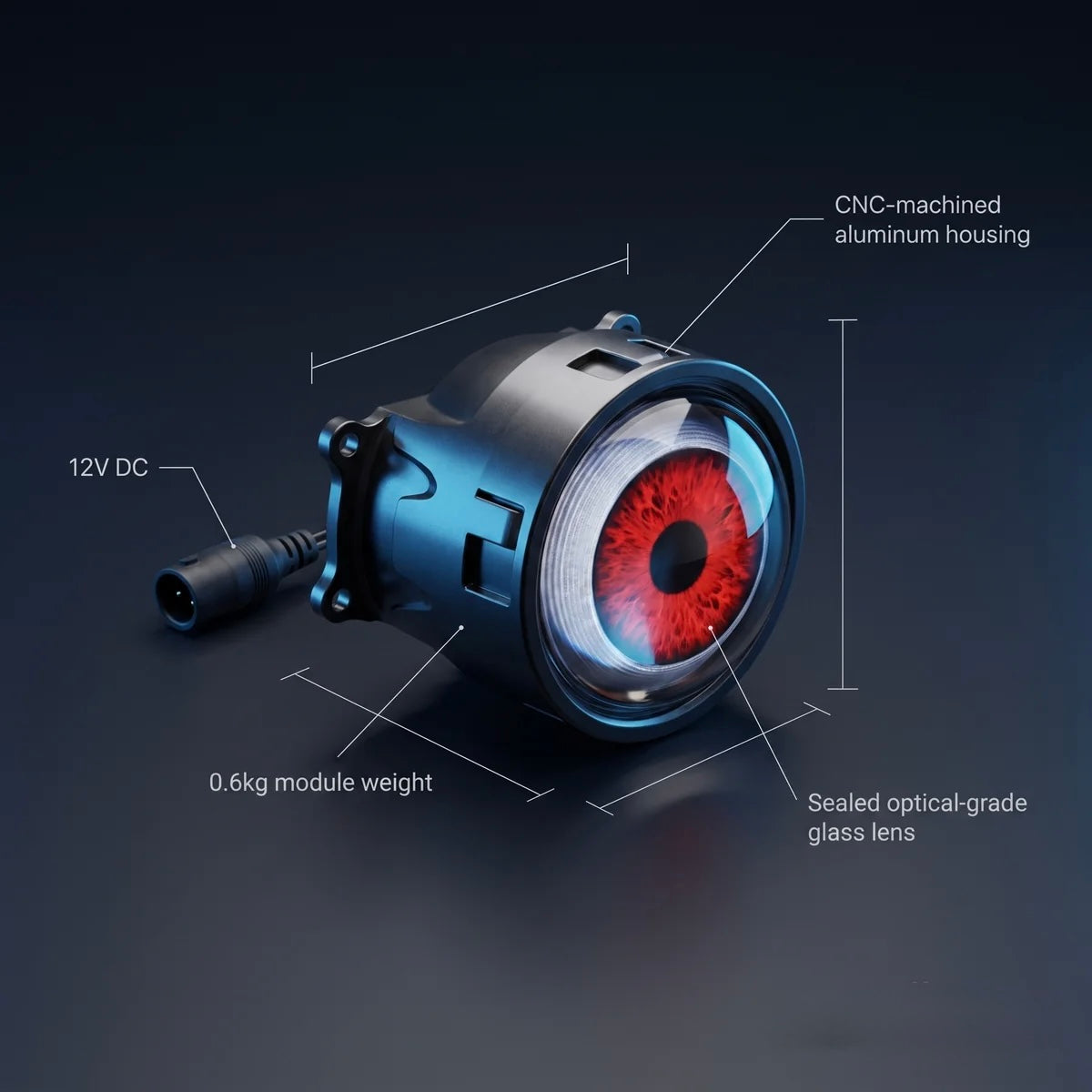 Mad-EyeRider™ RGB Animated Eyes Headlight