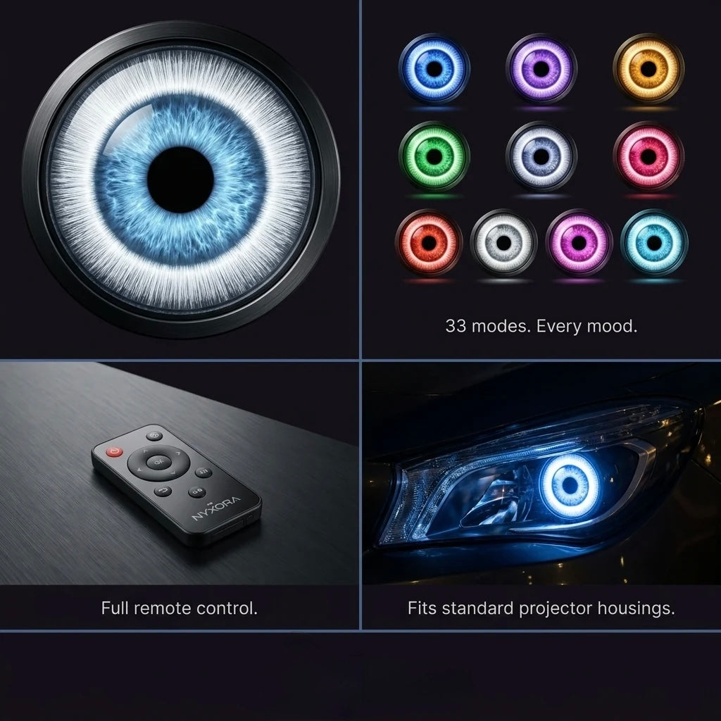Mad-EyeRider™ RGB Animated Eyes Headlight